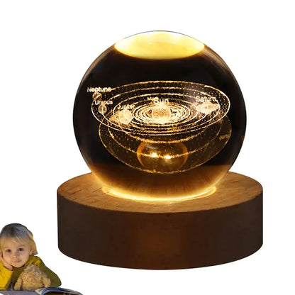 LED Crystal Ball Night Lamp