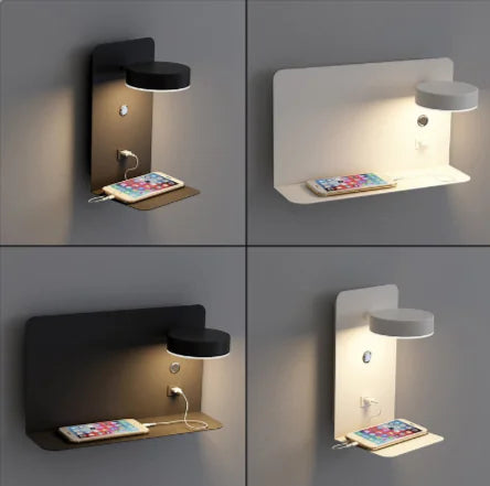 USB Charging Bedside Lamp