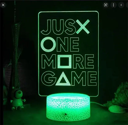 3D LED Lamp for Game Room