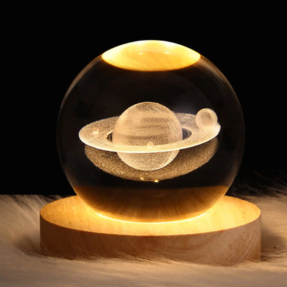 LED Crystal Ball Night Lamp