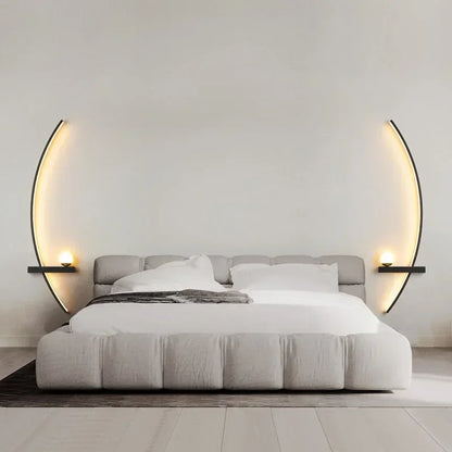 Modern LED Wall Lamp Stripes Wall Sconce for Bedroom Bedside Living Room Study Stairs Home Decor Indoor Lighting Fixture Luster