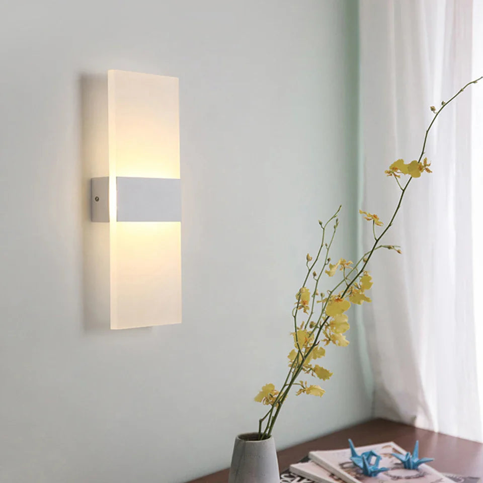 USB Recharge Wall Lamp Touch Motion Sensor Switch Indoor