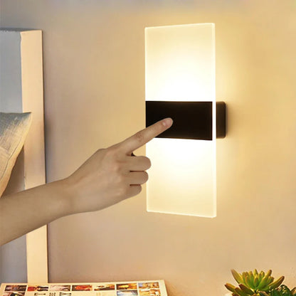 USB Recharge Wall Lamp Touch Motion Sensor Switch Indoor