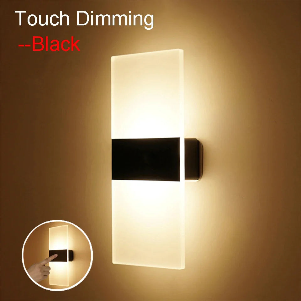 USB Recharge Wall Lamp Touch Motion Sensor Switch Indoor