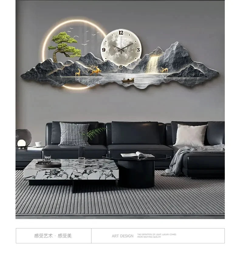 Design Luxury Wall Clocks Living Room Led Aesthetic Minimalist Wall Watch Silent Fashion Nordic Horloge Murale Home Decoration