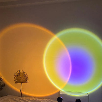 2021 USB Rainbow Sunset Projector LED Night Light