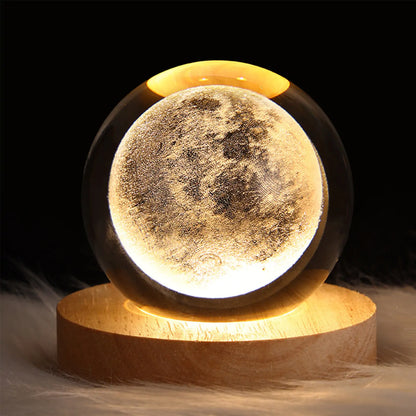 LED Crystal Ball Night Lamp