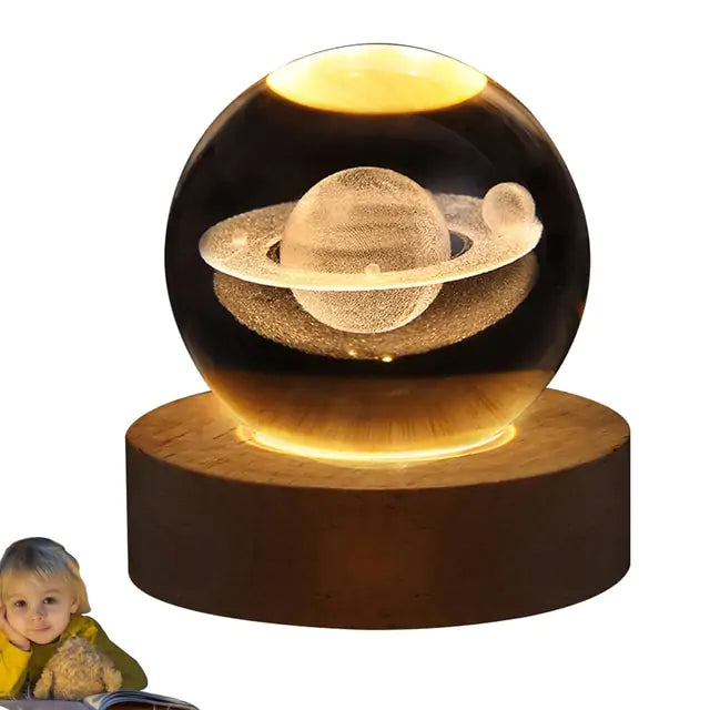 LED Crystal Ball Night Lamp