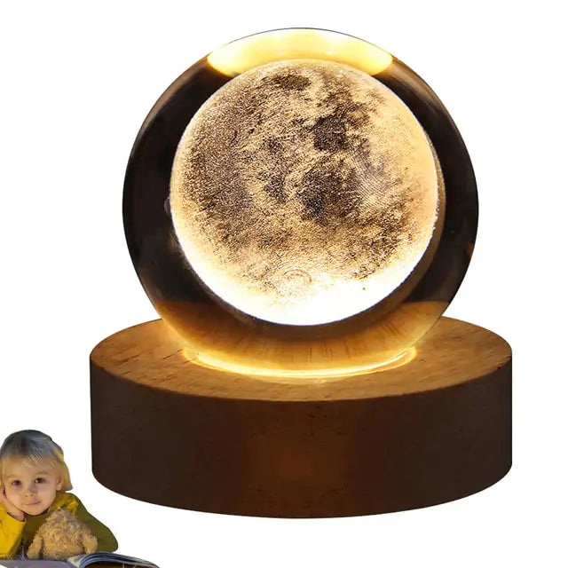 LED Crystal Ball Night Lamp