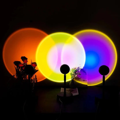 2021 USB Rainbow Sunset Projector LED Night Light