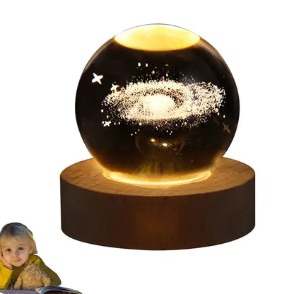 LED Crystal Ball Night Lamp